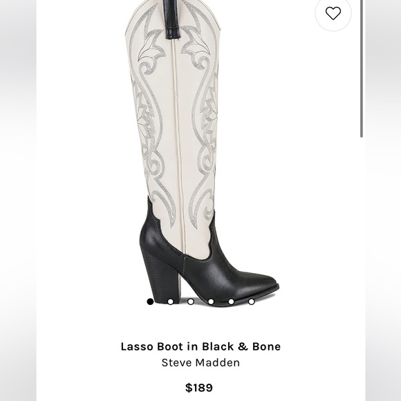 Steve Madden Shoes - steve madden lasso bone & black boot